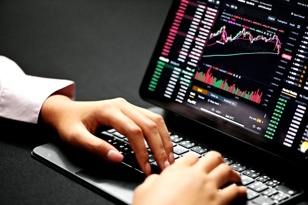 Forex trading terms and definitions on a digital screen with charts and financial symbols